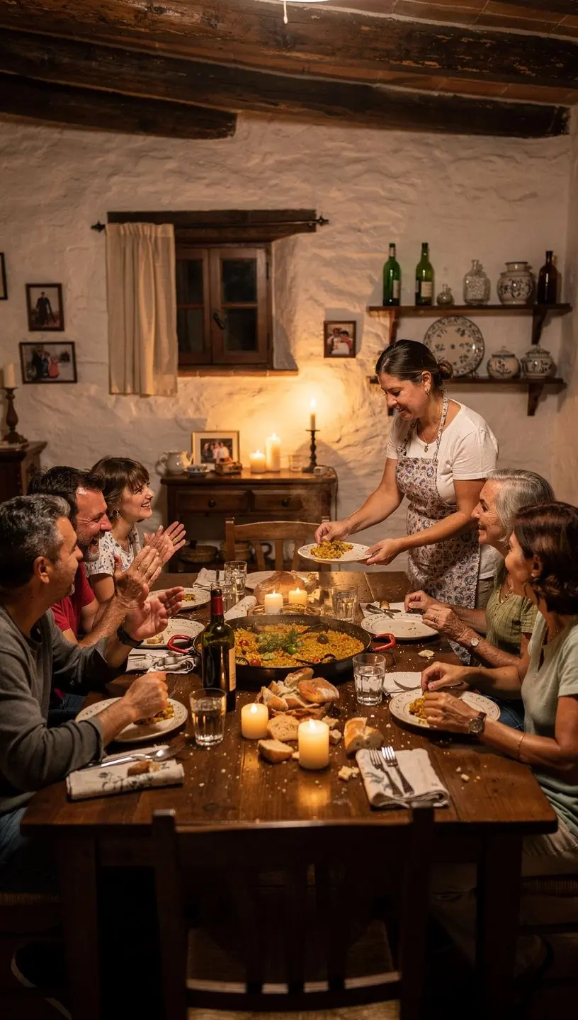 Prácticas de compartir alimentos en comunidades españolas